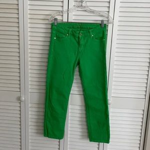 Kate spade green skinny jeans